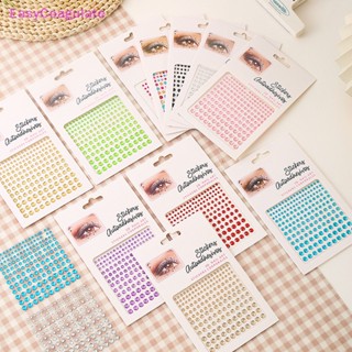 สติกเกอร์รอยสักชั่วคราว ประดับเพชรเทียม กันน้ํา DIY สําหรับตกแต่งใบหน้าเด็ก