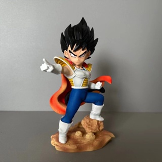 Deepsea studio [Quick delivery in stock][real shot of large goods] Dragon Ball beijita cloak little Prince 23cm PVC model ornaments chassis ornaments
