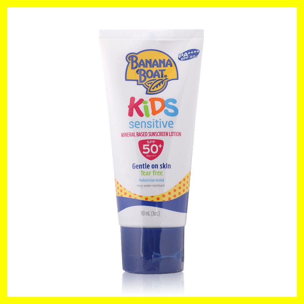 banana-boat-kids-sensitive-mineral-based-sunscreen-lotion-spf50-pa-90ml-บานาน่าโบ๊ท-โลชั่นกันแดดสำหรับเด็ก