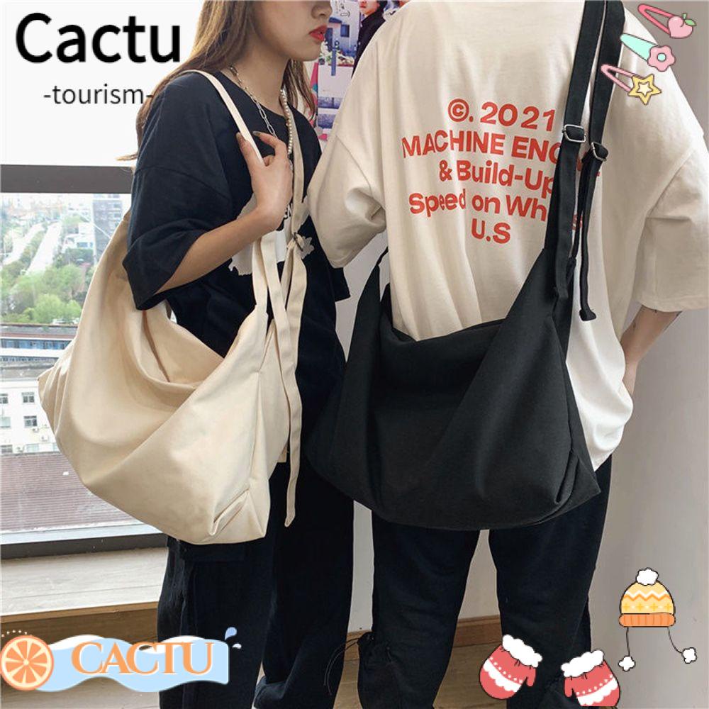 cactu-กระเป๋าสะพายไหล่-ผ้าแคนวาส-เข้ากับทุกการแต่งกาย-แฟชั่นสําหรับสตรี-เหมาะกับการเล่นโยคะ