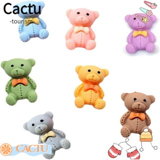 Cactu จี้เรซิ่น รูปหมี คละสี สําหรับตกแต่งโทรศัพท์มือถือ