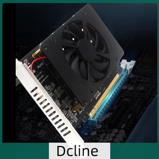 [Dcline.th] การ์ดอะแดปเตอร์ 4 ดิสก์ PCIe 4.0 X16 เป็น 4 พอร์ต M.2 พร้อมฮีทซิงค์ 4 X 32Gbps