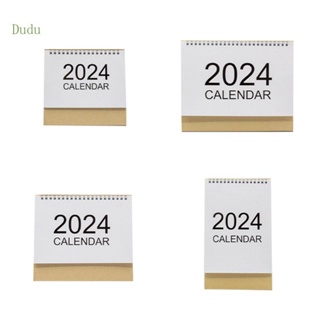 Dudu 2024 ปฏิทินตั้งโต๊ะ ขนาดเล็ก อเนกประสงค์ สําหรับตกแต่งบ้าน