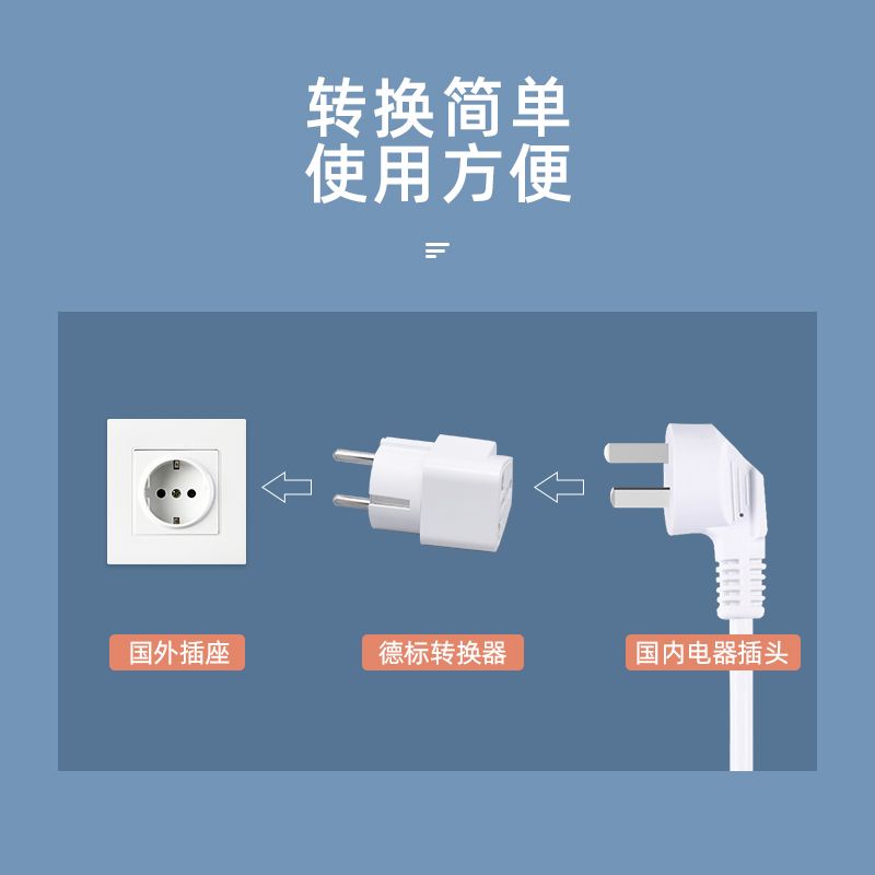 ปลั๊กซ็อกเก็ตแปลงไฟ-มาตรฐานเยอรมนี-จากยุโรป-และเกาหลี-เหมาะกับของขวัญ-สําหรับเดินทาง