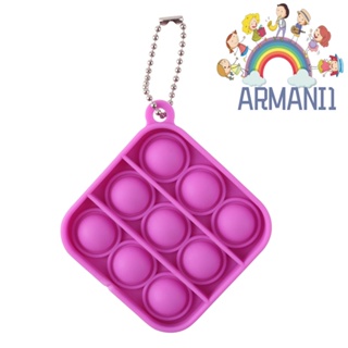 [armani1.th] ของเล่นบีบบับเบิ้ล ทรงสี่เหลี่ยม สีม่วง สําหรับเล่นคลายเครียด