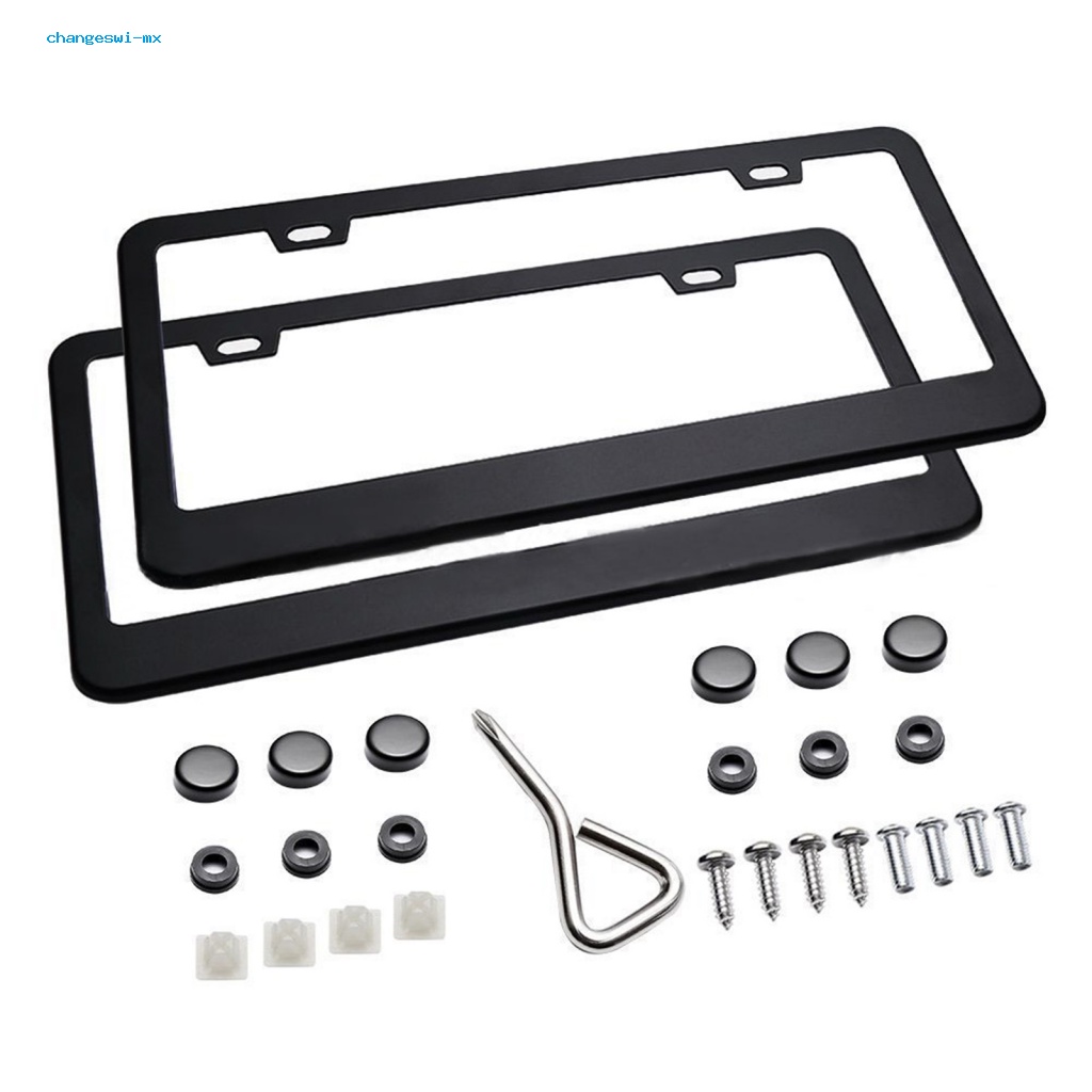 lt-changeswi-gt-กรอบป้ายทะเบียนรถยนต์-สเตนเลส-พร้อมอุปกรณ์เสริม-สําหรับรถยนต์-us