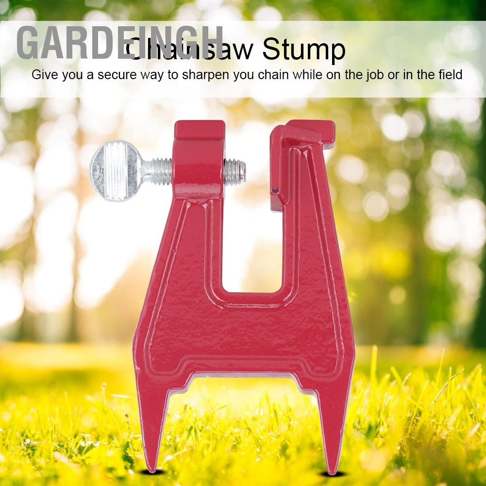 GardeingH เลื่อยโซ่ Stump Vise Chainsaw Universal Sharpener Sharpening