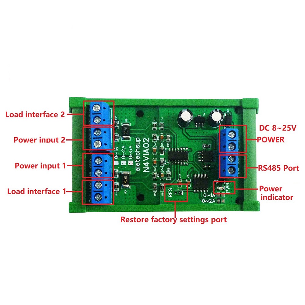 3 in 1 RS485 Modbus RTU Current & Voltage Meters Board 0-30V การวัด ...