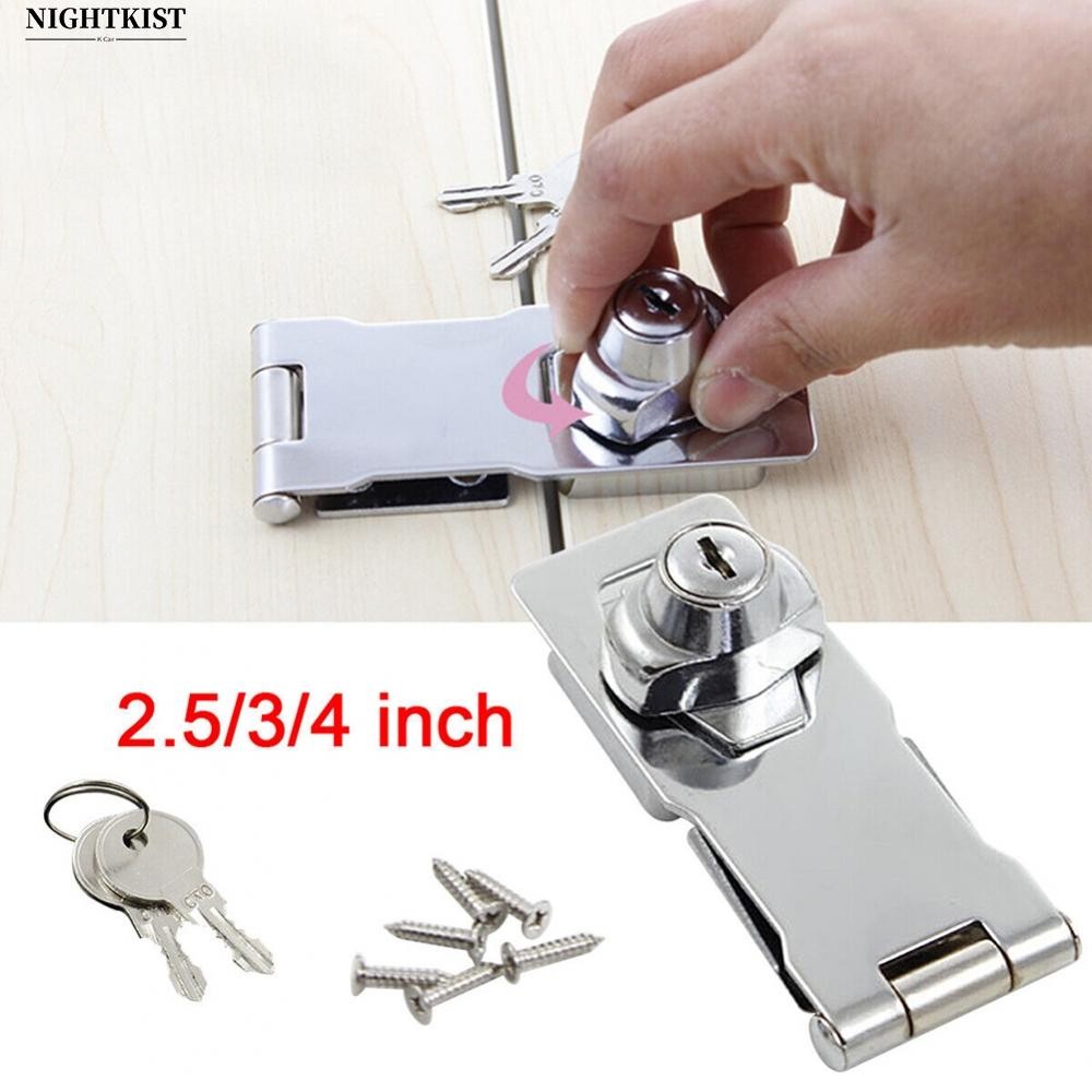 Versatile Use Key Operated Hasp Lock Staple for Various Doors and Gates ...