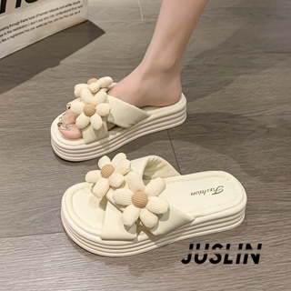 JUSLIN   รองเท้าแตะผู้หญิง ส้นแบน ใส่สบาย สไตล์เกาหลี รองเท้าแฟชั่น 2023 ใหม่  พิเศษ fashion Unique Stylish B28G1AK 37Z230910