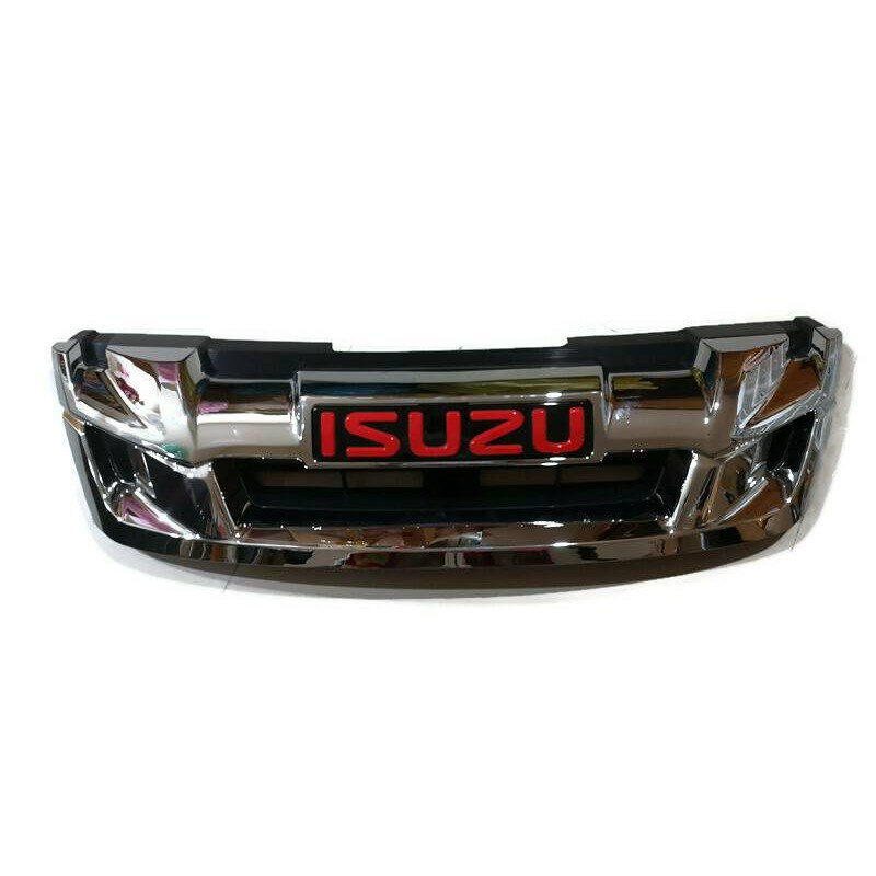 หน้ากระจัง-dmax-all-new-แต่งใส่-isuzu-d-max-2007-2011-ให้เป็น-d-max-all-new-logo-isuzu-สีแดง-ส่งไว