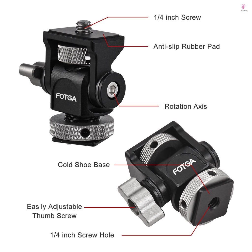 fotga-camera-monitor-mount-bracket-with-cold-shoe-field-monitor-mount-holder-ball-head-tilt-adjustable-for-5-inch-amp-7-inch-monitors-led-light-flash-photography