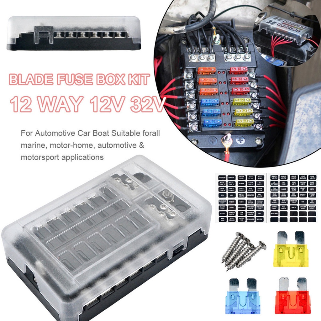 ใหม่-กล่องฟิวส์-12-ทาง-ats-blade-caravan-แบตเตอรี่คู่-12v-24v-rv-1-ชุด-dysunbey