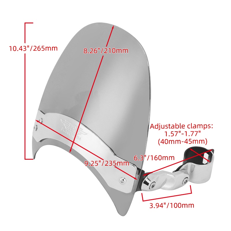 โปรโมชั่น-กระจกหน้ารถยนต์-ดัดแปลง-สําหรับ-harley-gliding-road-king-883-1200-1986-2023