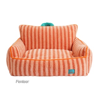 [Fenteer] เตียงนอนโซฟา กันลื่น ให้ความอบอุ่น ซักทําความสะอาดได้ สําหรับสัตว์เลี้ยง สุนัข แมว ขนาดเล็ก กลาง