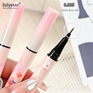 JULYSTAR หกสีกันน้ำ Super Long Lasting Eyeliner ปากกาโกหก Silkworm ปากกา Liquid Fine นักเรียนดีมากคุณภาพดี Bobeini