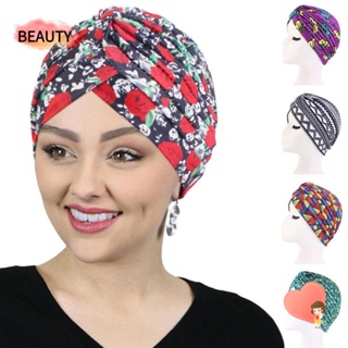 Beauty Baotou หมวกผ้าโพกหัว แบบยืดหยุ่น หนึ่งขนาด สําหรับผู้หญิง