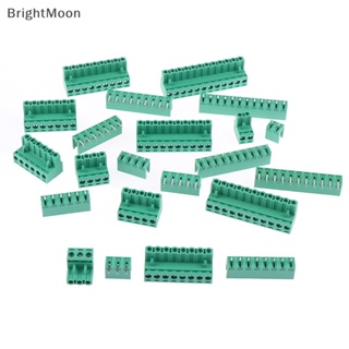 Brightmoon ชุดขั้วต่อเชื่อมสายไฟ PCB 5.08 มม. พิช 300V 15A 2EDG 2 3 4 5 6 7 8 9 10 12Pin