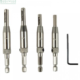 【Big Discounts】Drill Bits Set 4 Door Lock Hinge Guide Self HSS Sliver 2022 For Wood Drilling#BBHOOD