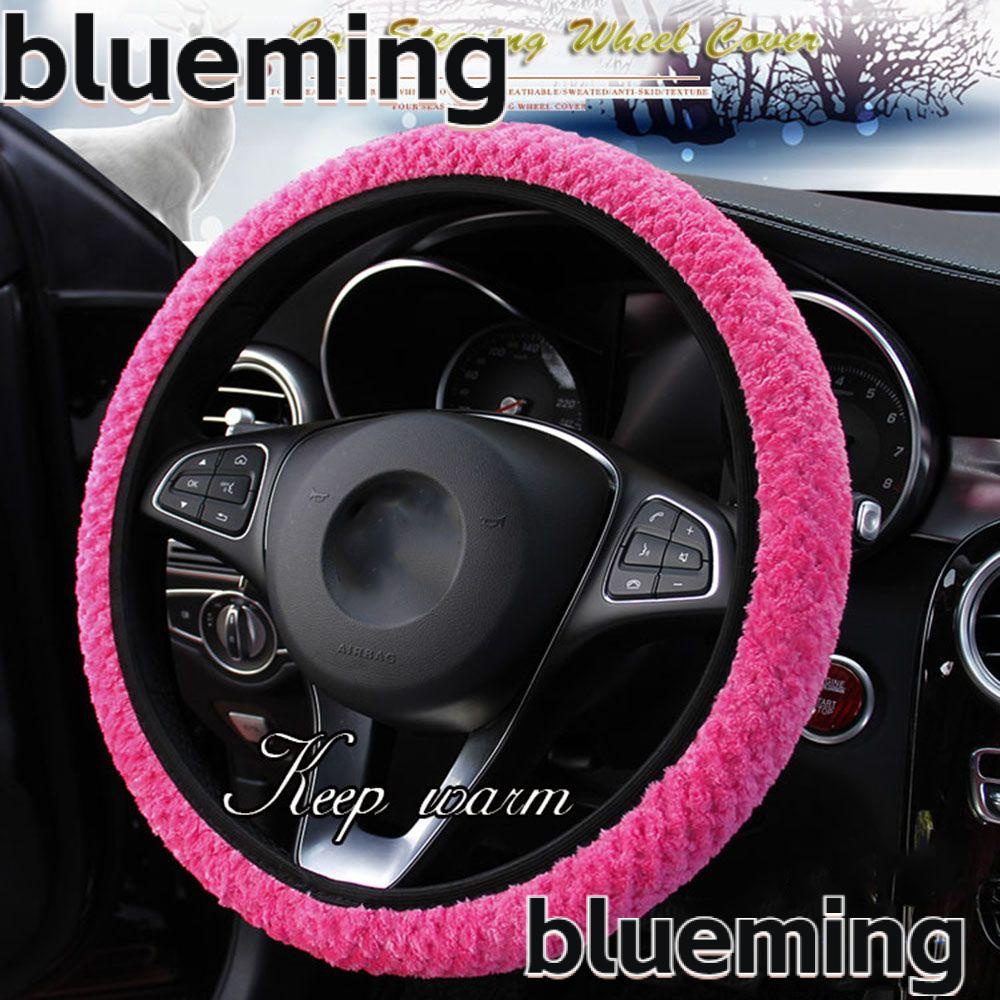 blueming2-ปลอกหุ้มพวงมาลัยรถยนต์-ผ้ากํามะหยี่ขนนิ่ม-ให้ความอบอุ่น-แฟชั่นฤดูหนาว