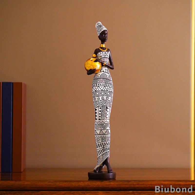 biubond-รูปปั้นผู้หญิงชนเผ่า-งานศิลปะ-ประติมากรรม-งานฝีมือ-ตกแต่ง-รูปปั้นแอฟริกัน-และประติมากรรม-สําหรับห้องนั่งเล่น