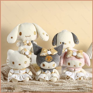 23 Sanrio Gold Series ตุ๊กตาของเล่น ของขวัญ สําหรับเด็กผู้หญิง Kuromi Melody Pachacco Cinnamoroll Hello Kitty