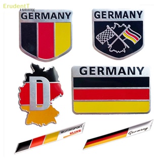 [ErudentT] สติกเกอร์อลูมิเนียม ลายโลโก้ธงเยอรมนี 3D สําหรับติดตกแต่งรถยนต์ [ใหม่]