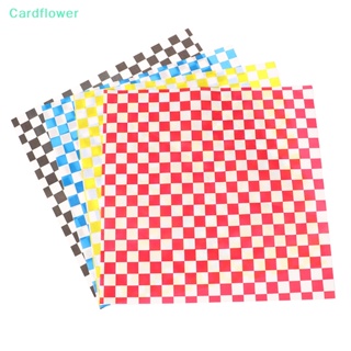 &lt;Cardflower&gt; กระดาษไข เกรดอาหาร สําหรับห่ออาหาร ขนมปัง แซนวิช เบอร์เกอร์ เฟรนช์ฟราย น้ํามัน 20 ชิ้น