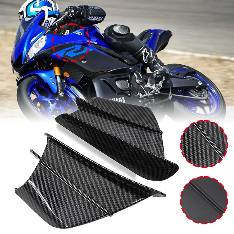 Universal รถจักรยานยนต์ Winglet Aerodynamic สปอยเลอร์ปีกสําหรับ Yamaha ...