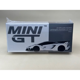 ▪️LB Silhouette Works Lamborghini Aventador GT EVO White #467 Scale 1:64 ยี่ห้อ Minigt