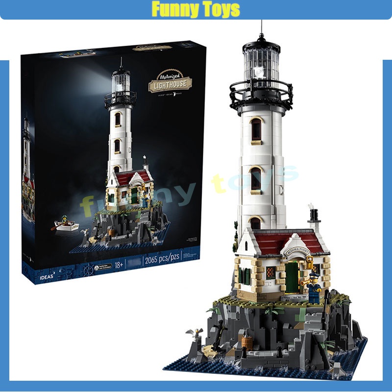 21335 Motorised Lighthouse Building Block DIY สถาปัตยกรรมเครื่องประดับ ...