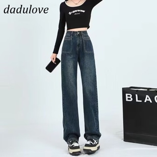 DaDulove💕 New American Ins High Street Retro Washed Jeans Niche High Waist Wide Leg Pants plus Size Trousers