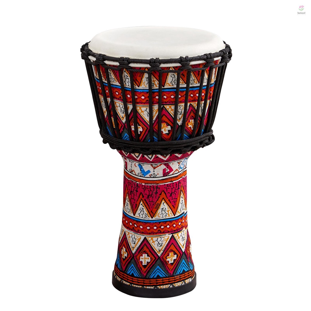 btt-เครื่องดนตรีกลองแอฟริกัน-djembe-8-นิ้ว-แบบพกพา-สีสันสดใส