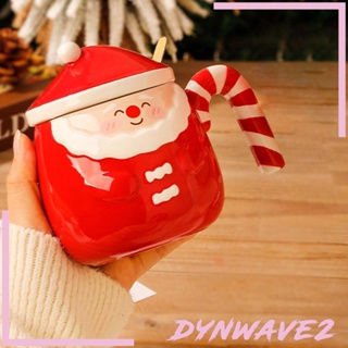[Dynwave2] แก้วมัก ลายคริสต์มาสน่ารัก ขนาด 16 ออนซ์ สร้างสรรค์ สําหรับใส่เครื่องดื่มร้อน น้ําผลไม้ นม ชา