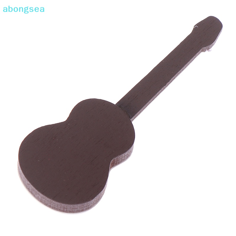 abongsea-กีตาร์จิ๋ว-1-12-อุปกรณ์เสริม-สําหรับตกแต่งบ้านตุ๊กตา