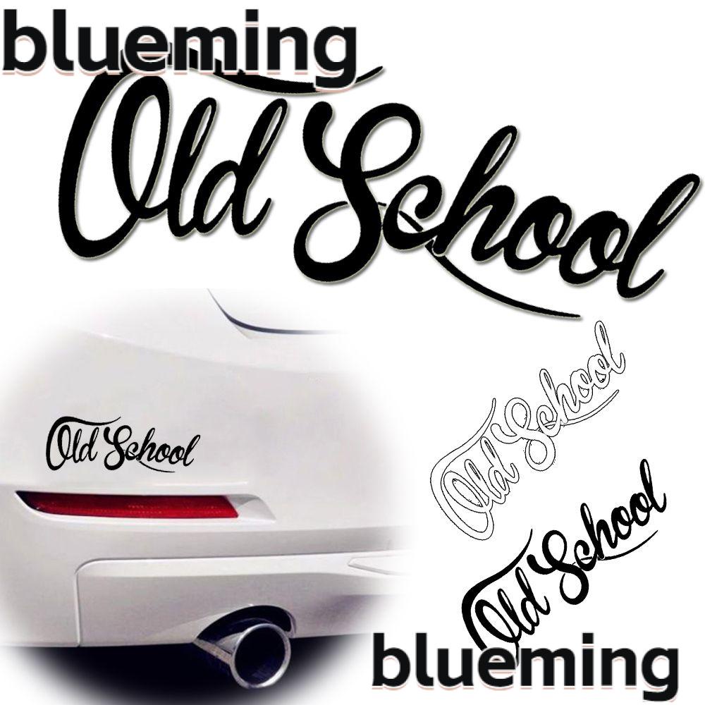blueming2-สติกเกอร์ติดรถยนต์-19x7-ซม-สีขาว-ดํา