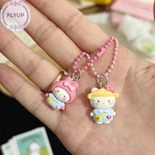 Flyup Sanrio พวงกุญแจเรซิ่น จี้การ์ตูนสุนัขน่ารัก Kawaii Kuromi My Melody Cinnamon สําหรับห้อยกระเป๋า