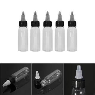 BM3 [ลดล้างสต๊อก]Tattoo Ink Bottle ขวดพลาสติกเปล่าสีใสสําหรับใส่หมึกสัก 30 มล.