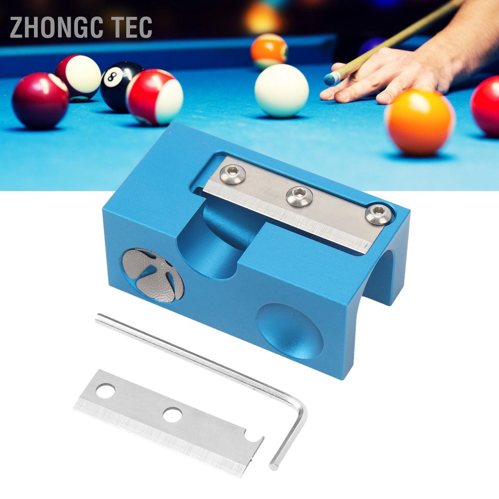 Outil De Réparation Pour Queue De Billard En Aluminium - Portable, Avec Capuchon Fileté, Pour Affûter La Pointe