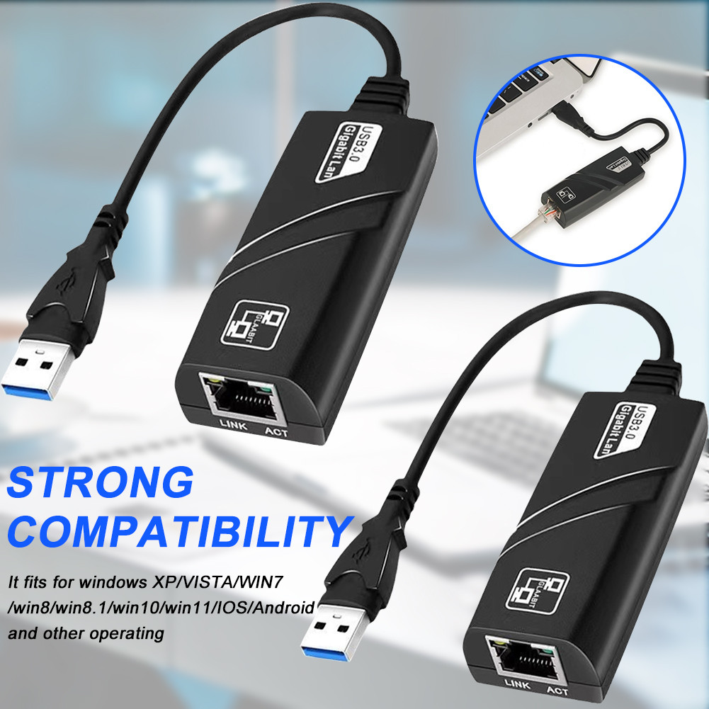 USB 3.0 ไปยัง LAN USB ไปยัง LAN 100 / 1000Mbps Gigabit Ethernet Adapter ...
