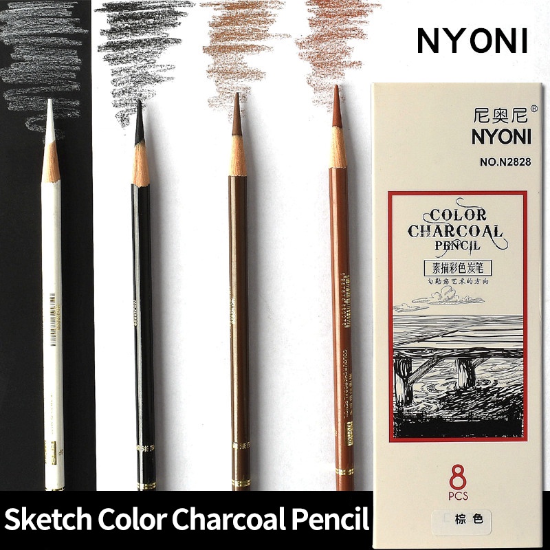 angel-mark-ดินสอสีไม้-ดินสอสีน้ํามัน-แบบมืออาชีพ-สําหรับวาดภาพระบายสี-วาดภาพศิลปะ-วาดภาพระบายสี-8-ชิ้น