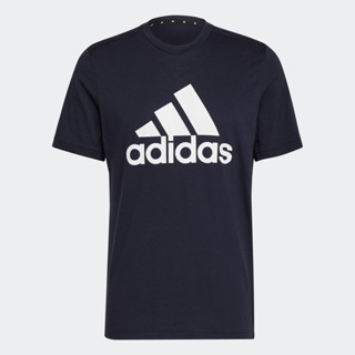 adidas เทรนนิง เสื้อยืด AEROREADY Designed 2 Move Feelready Sport Logo ผู้ชาย สีน้ำเงิน H30255