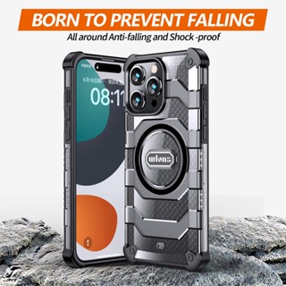 สําหรับ iPhone 15 Pro Max เคส ELVEV ป้องกันการตก ถุงลมนิรภัย ฮาร์ดพีซี ป้องกัน เคสโทรศัพท์