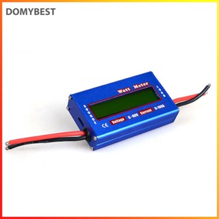 ❤ Domybest เครื่องวัดแรงดันไฟฟ้าดิจิทัล วัตต์ DC 60V 100A หน้าจอ LCD สําหรับชาร์จแบตเตอรี่