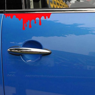 Chee สติกเกอร์สะท้อนแสง ลายเลือด 1 ชิ้น สําหรับติดตกแต่งไฟหน้า หลังรถยนต์ EN