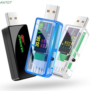 Antot เครื่องทดสอบโวลต์มิเตอร์ วัตต์ มิเตอร์ แอมมิเตอร์ไฟฟ้า USB อเนกประสงค์