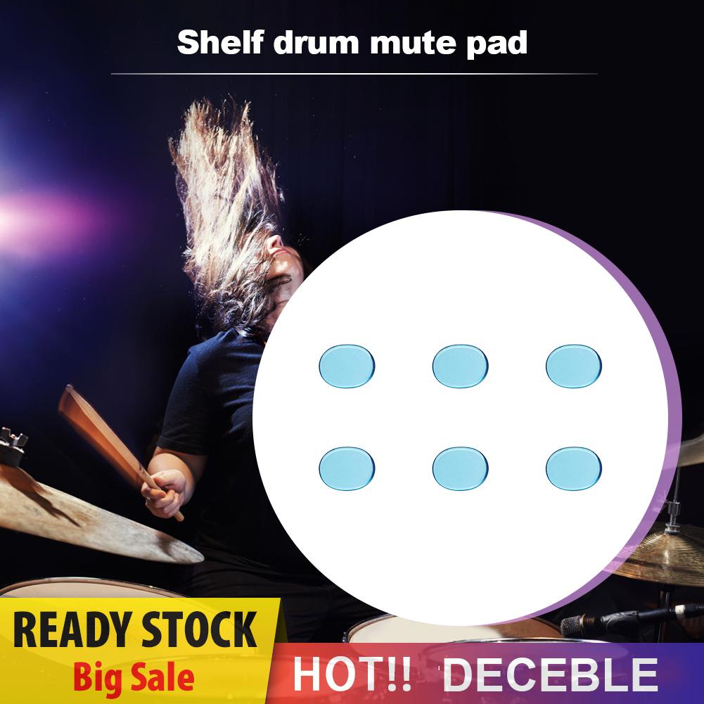 deceble-th-แผ่นเจลกันเสียงกลอง-กันลื่น-6-ชิ้น