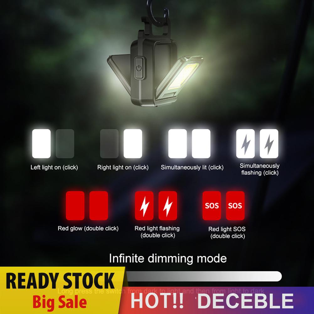 deceble-th-พวงกุญแจไฟฉาย-cob-led-7-โหมด-1000lm-ขนาดเล็ก-สําหรับตั้งแคมป์-เดินป่า-กลางแจ้ง