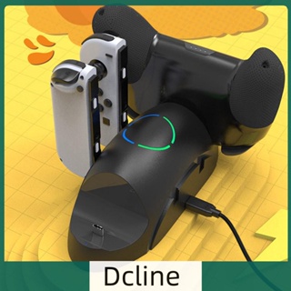[Dcline.th] 6 in 1 แท่นชาร์จ DC5V 2A สําหรับ Nintendo Switch Pro Nintendo Switch Joy-con