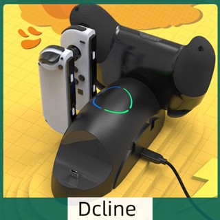 [Dcline.th] 6 in 1 แท่นชาร์จ DC5V 2A สําหรับ Nintendo Switch Pro Nintendo Switch Joy-con